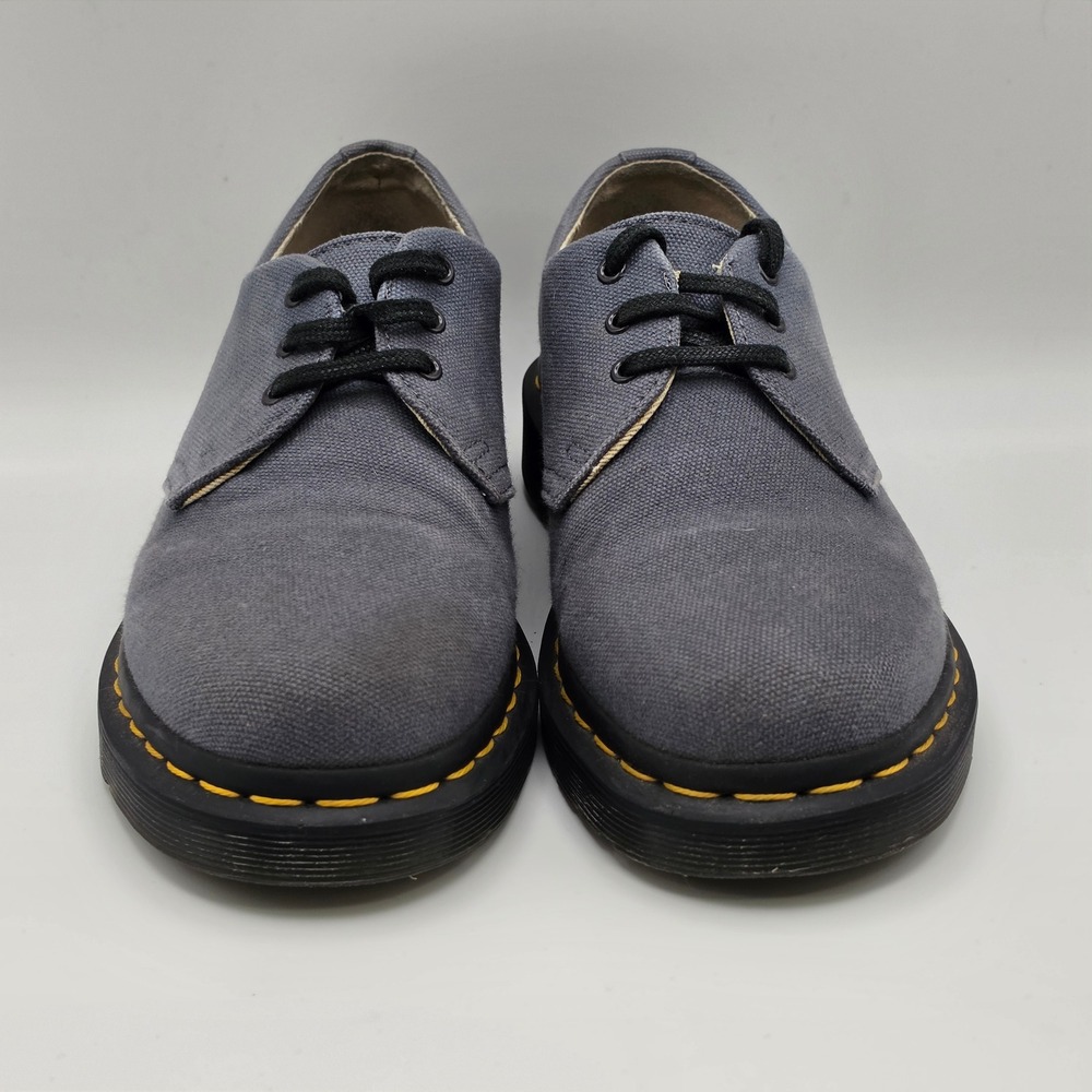 Gorpcore Dark Academia Dr. Martens Canvas Oxford Shoes Womens 6 Mens 5 Grey